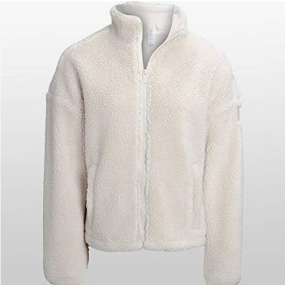 Alo Yoga womens Flurry Sherpa Jacket Faux Fur Coat Size Medium - Picture 6 of 17